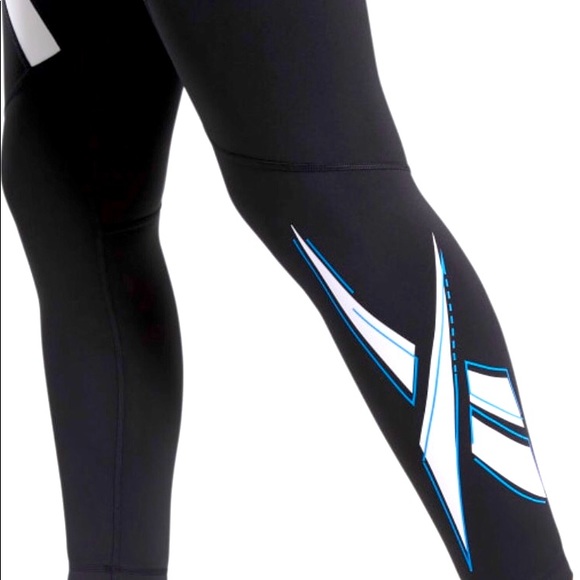 Reebok Black Vector Leggings - Plus Size - Picture 6 of 6